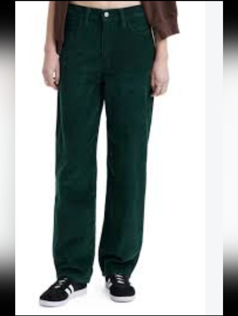 Levis 94 'Baggy Women's Corduroy Straight-Leg Pants Sz.31 in Dark Green